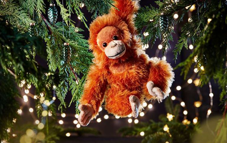 iceland orangutan toy, rang-tan cuddly toy for christmas