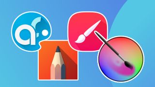 Best drawing app for Android; a mix of app logos