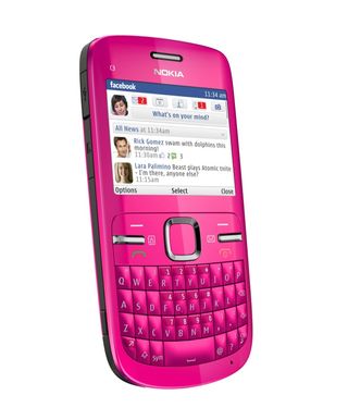 Facebook on a Nokia C3, also from 2010. Credit: Nokia