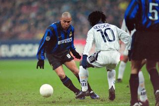 The best players never to win the Champions League: The 12 best players NEVER to win the Champions League: Ronaldo of Inter Milan takes on Clarence Seedolf of Real Madrid during the UEFA Champions League Group C match between Inter Milan and Real Madrid at the Stadio Giuseppe Meazza on November 25, 1998 in Milan, Italy.