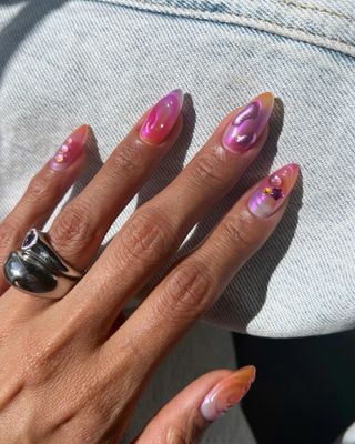 summer nail art 3D jelly nails