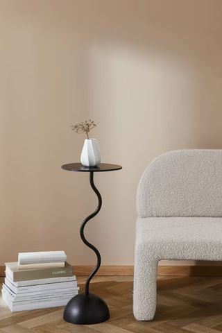 Metal side table