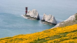 Needles Lighthouse off the Isle of Wight