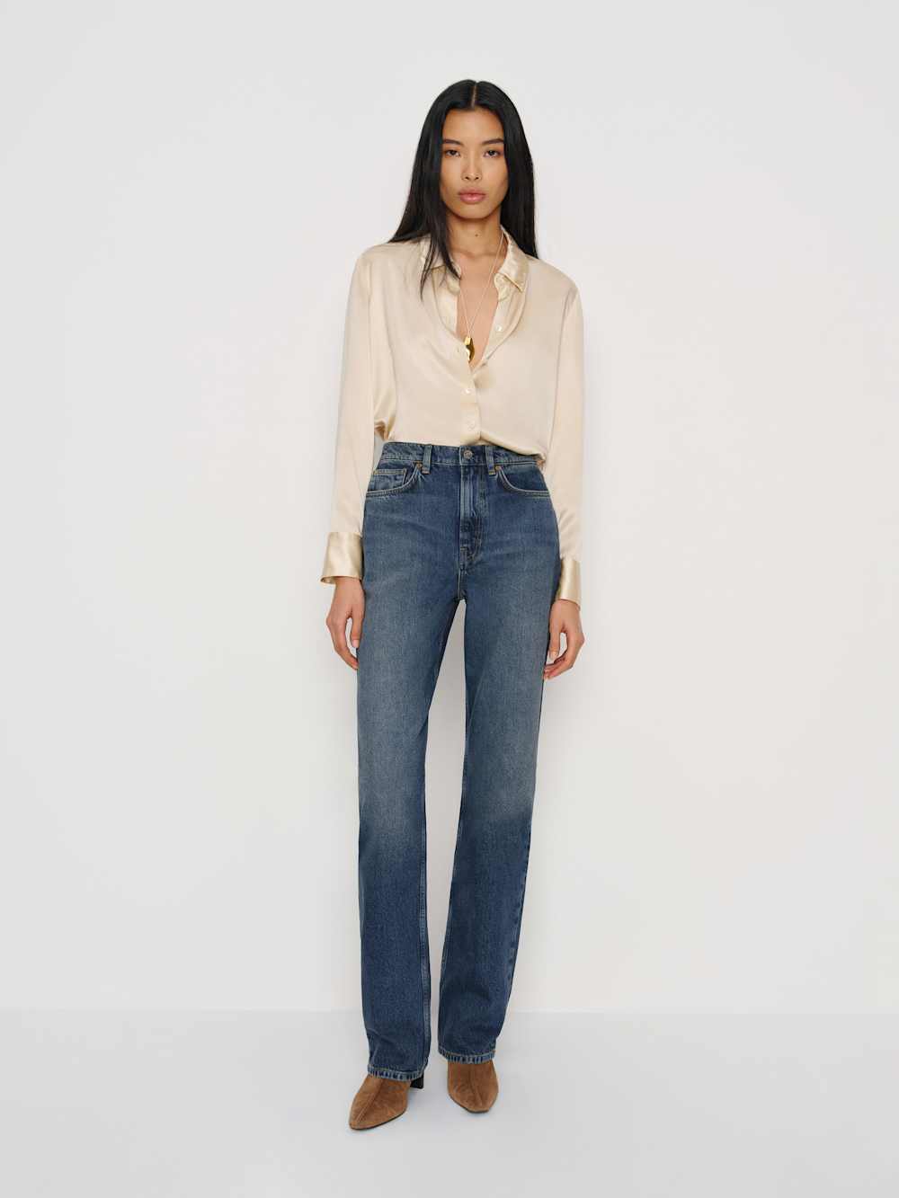 Harriet High Rise Relaxed Straight Jeans