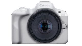 Canon EOS R 50 vs EOS M50 II: Canon EOS R50 in white