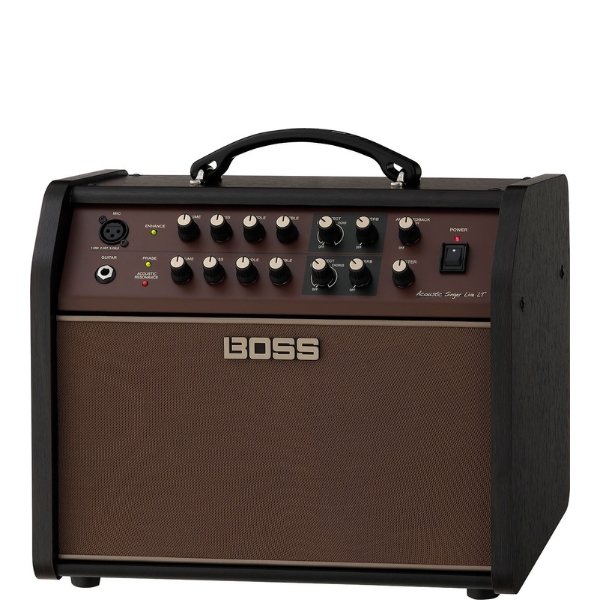 A Boss Acoustic Singer Live LT acoustic guitar amp
