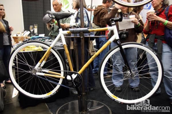 Panda Bicycles also showed off this white belt-drive singlespeed.