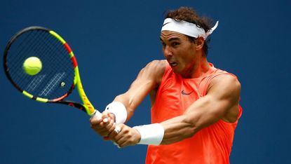 Rafael Nadal US Open Nikoloz Basilashvili tennis grand slam