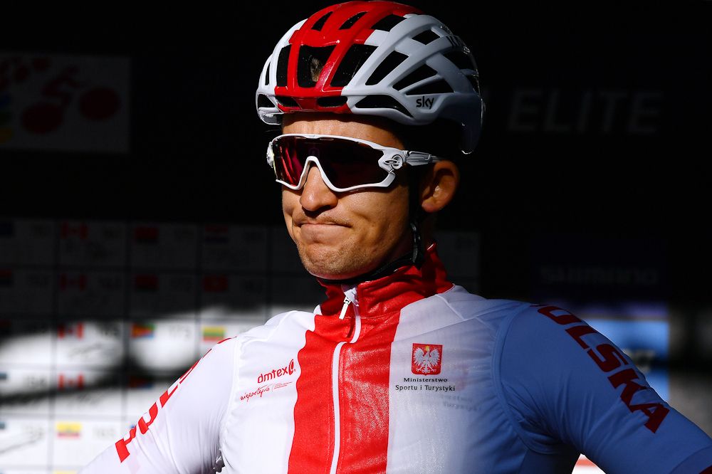 Michal Kwiatkowski ran out of steam for the elite men's road race