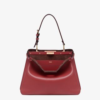 Peekaboo Soft Mediumred Leather Bag