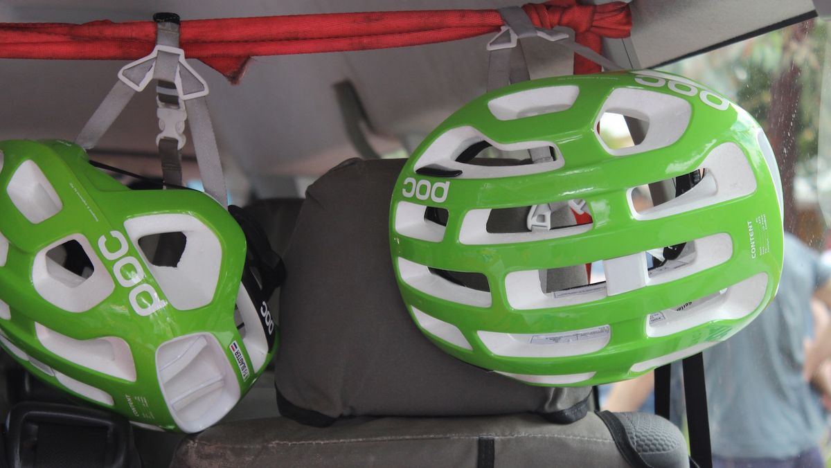 Cannondale-Drapac wear POC Octal helmets for the fourth season