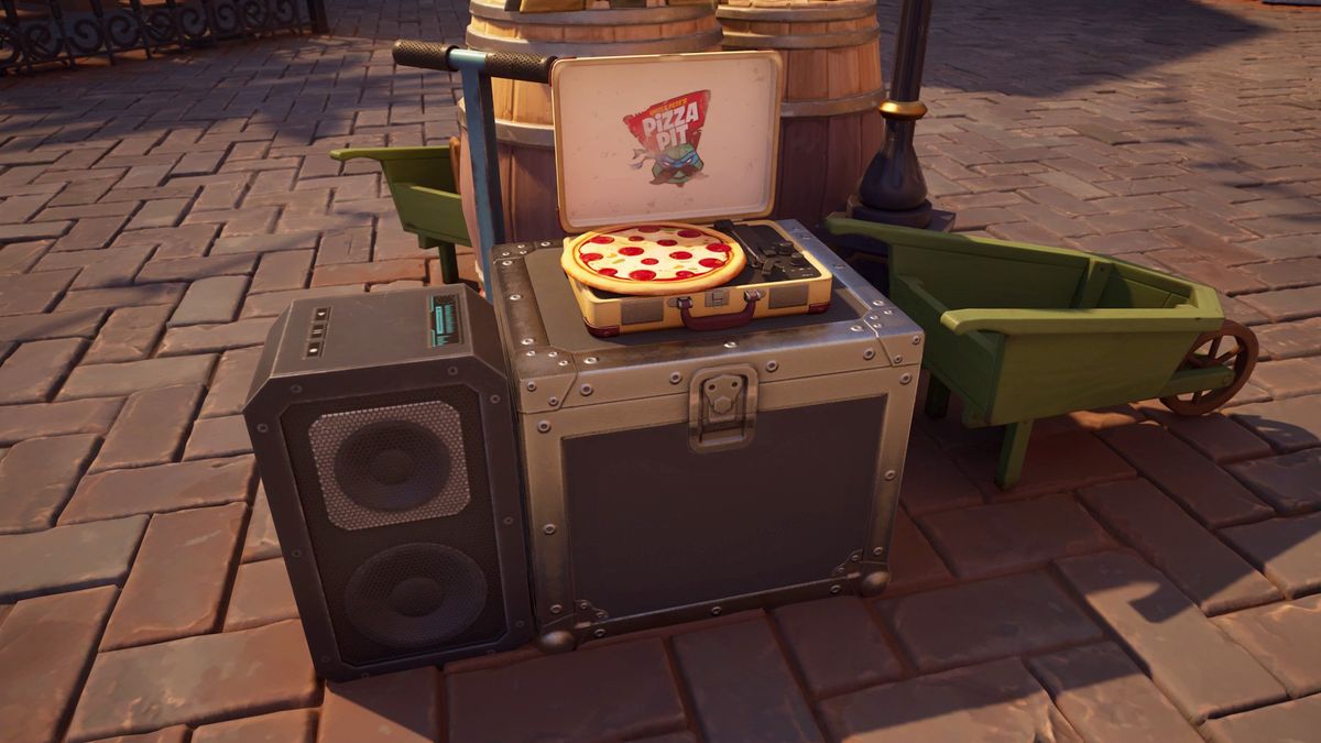 Fortnite evil brainwashing pizza turntables look like this