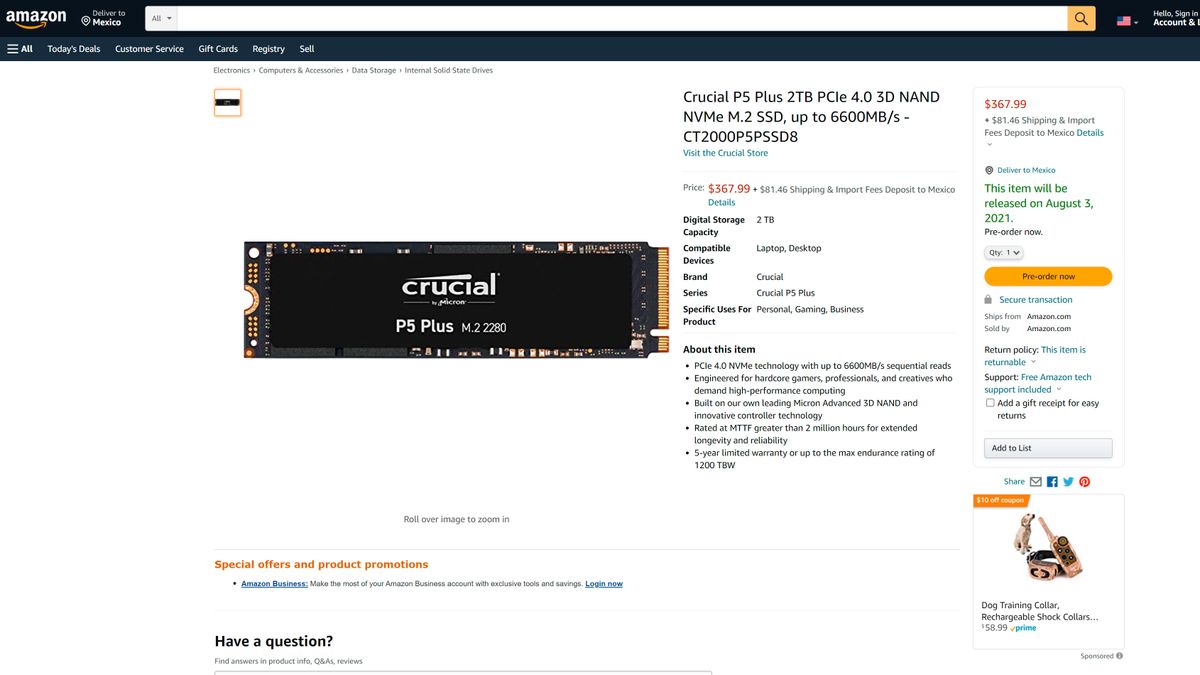Crucial P5 Plus 2TB