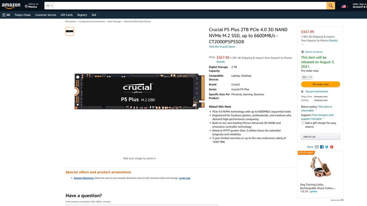 Crucial P5 Plus 2TB