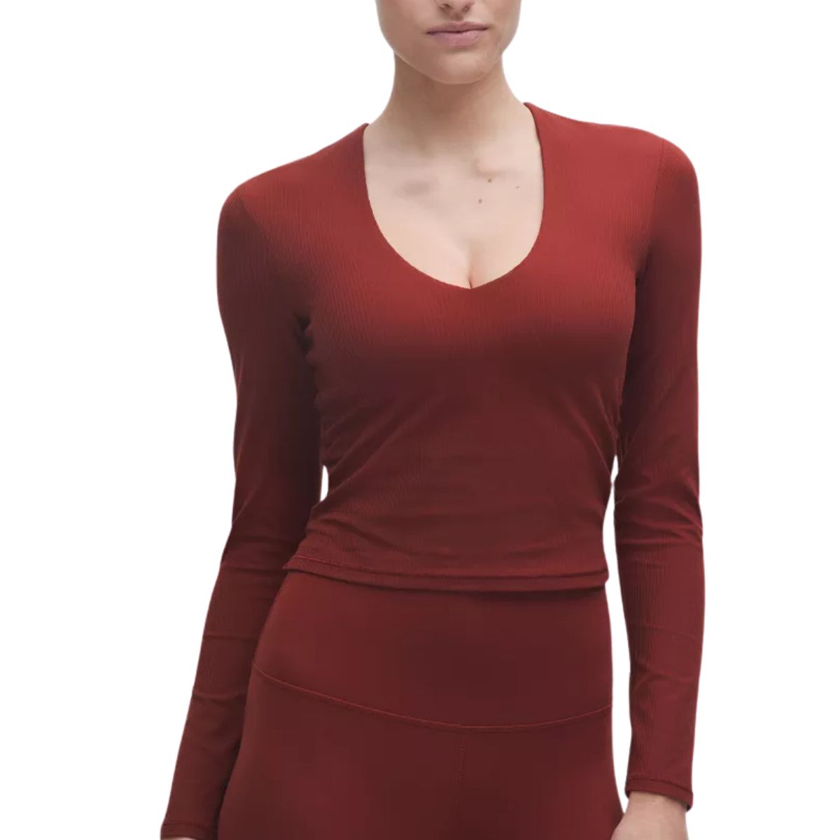 lululemon All It Takes Ribbed Nulu V-Neck Long-Sleeve Shirt
