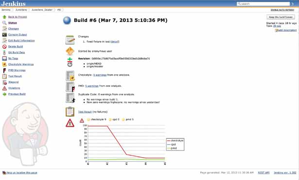 Illustration 3: Jenkins front end