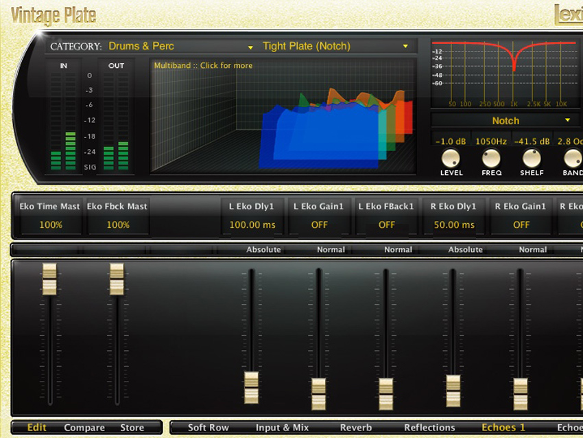 Lexicon PCM Native Reverb Plug-In Bundle: Vintage Plate is one of seven algorithms.