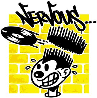The Nervous Records logo, one of the best record label logos