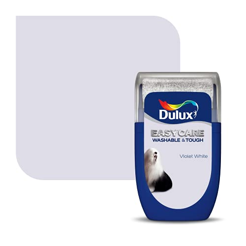 Dulux Easycare Washable &amp;amp; Tough Tester Paint, Violet White, 30 Ml
