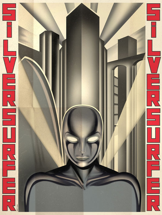 vintage superhero posters