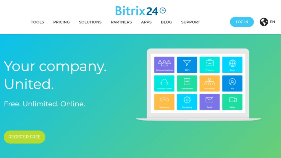 Website screenshot for Bitrix24