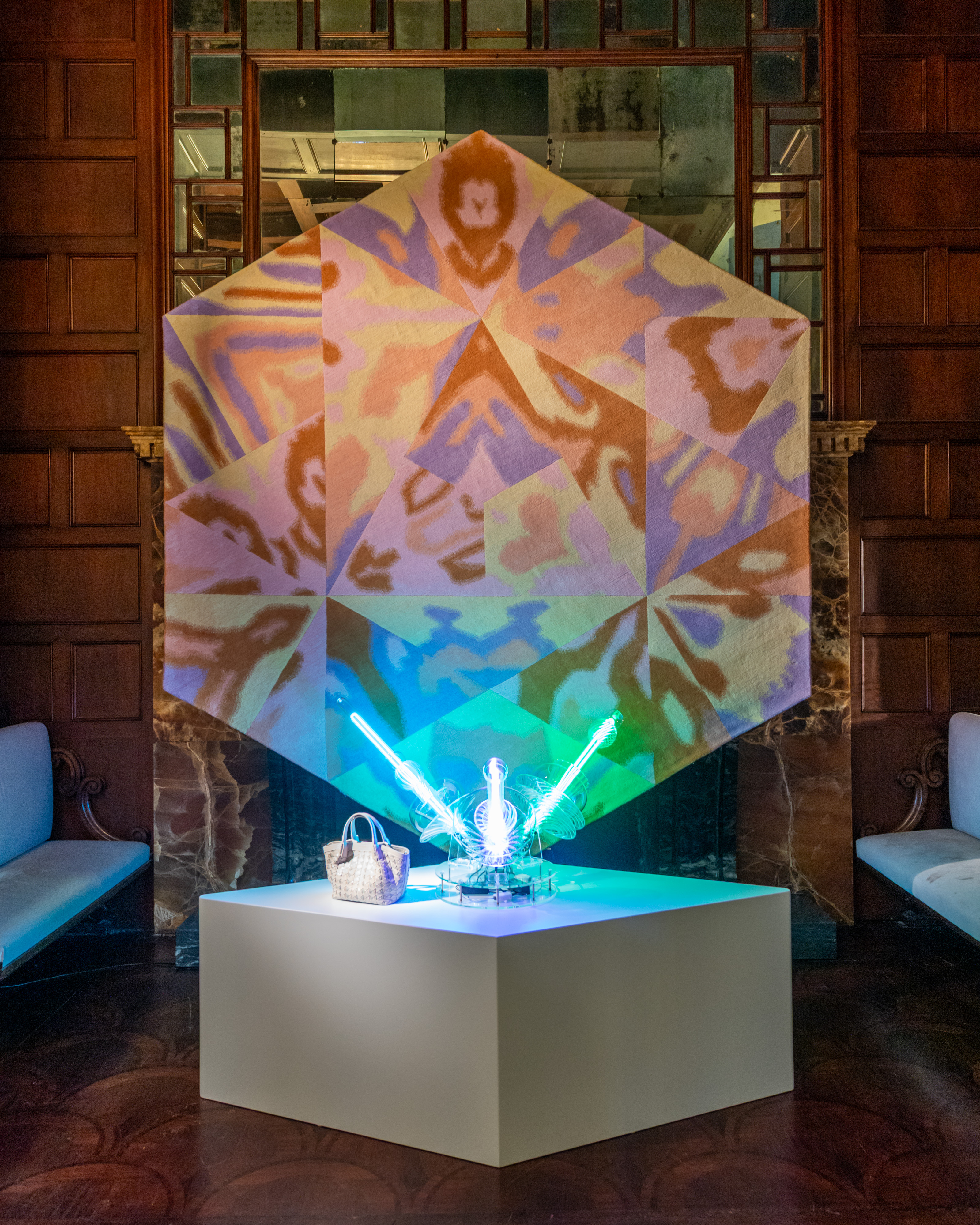 At Villa Mozart, a presentation designed by Bethan Laura Wood for Serapian