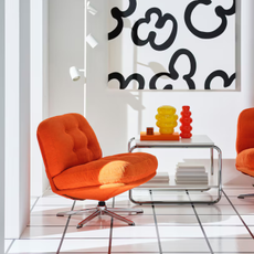 DYVLINGE chair in orange.