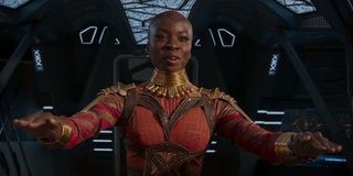 Okoye landing on Wakanda