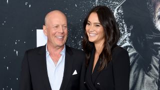 Bruce Willis and Emma Heming Willis at the Glass premiere, 2019.