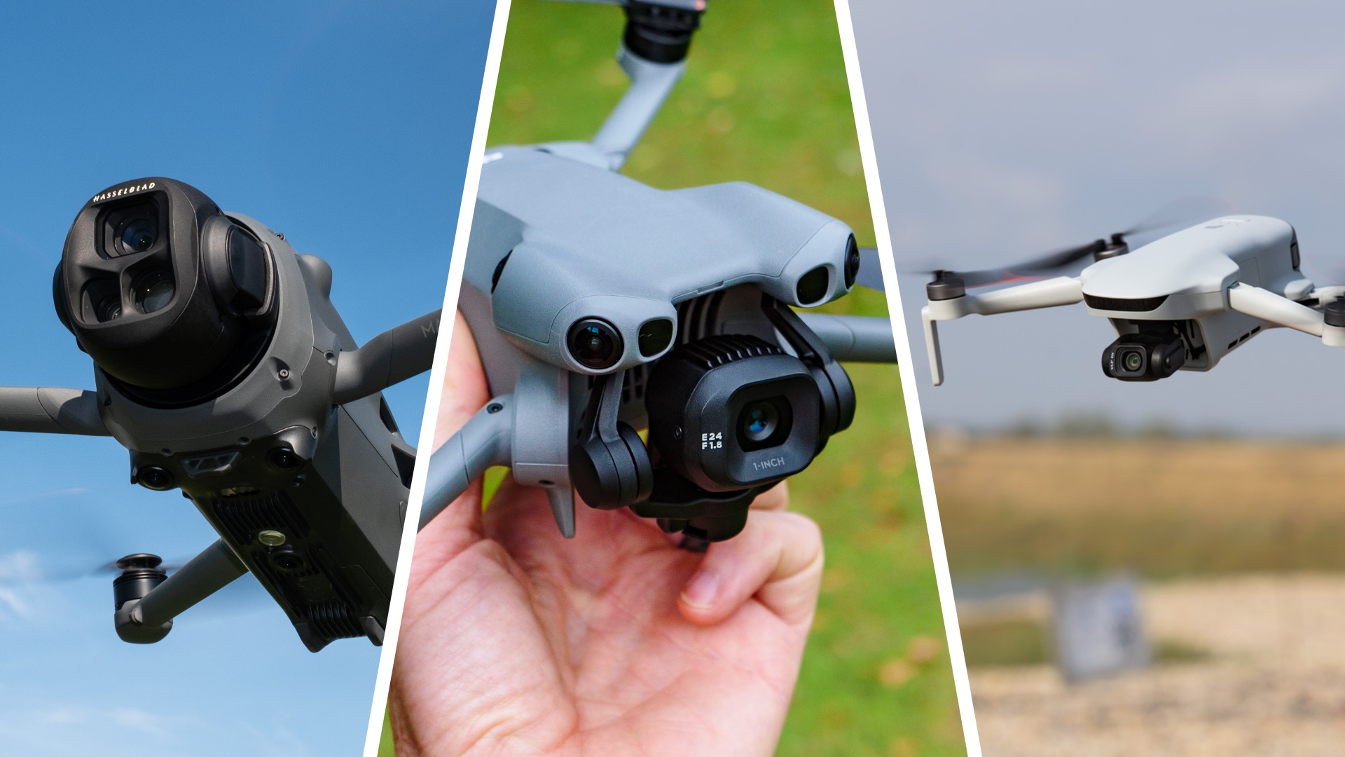 Three different drones