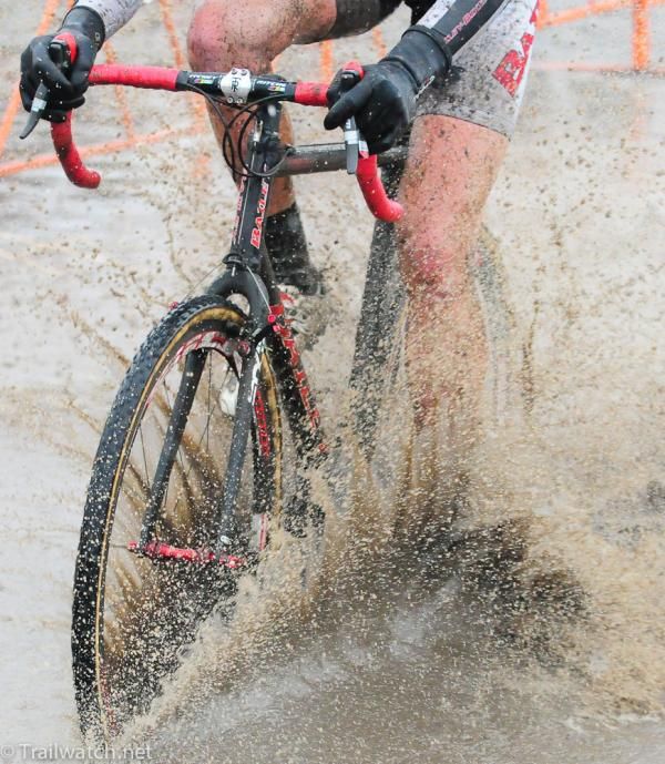 Water was everywhere on the course