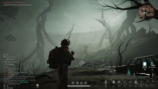 Once Human screenshot showing a dark and foreboding space