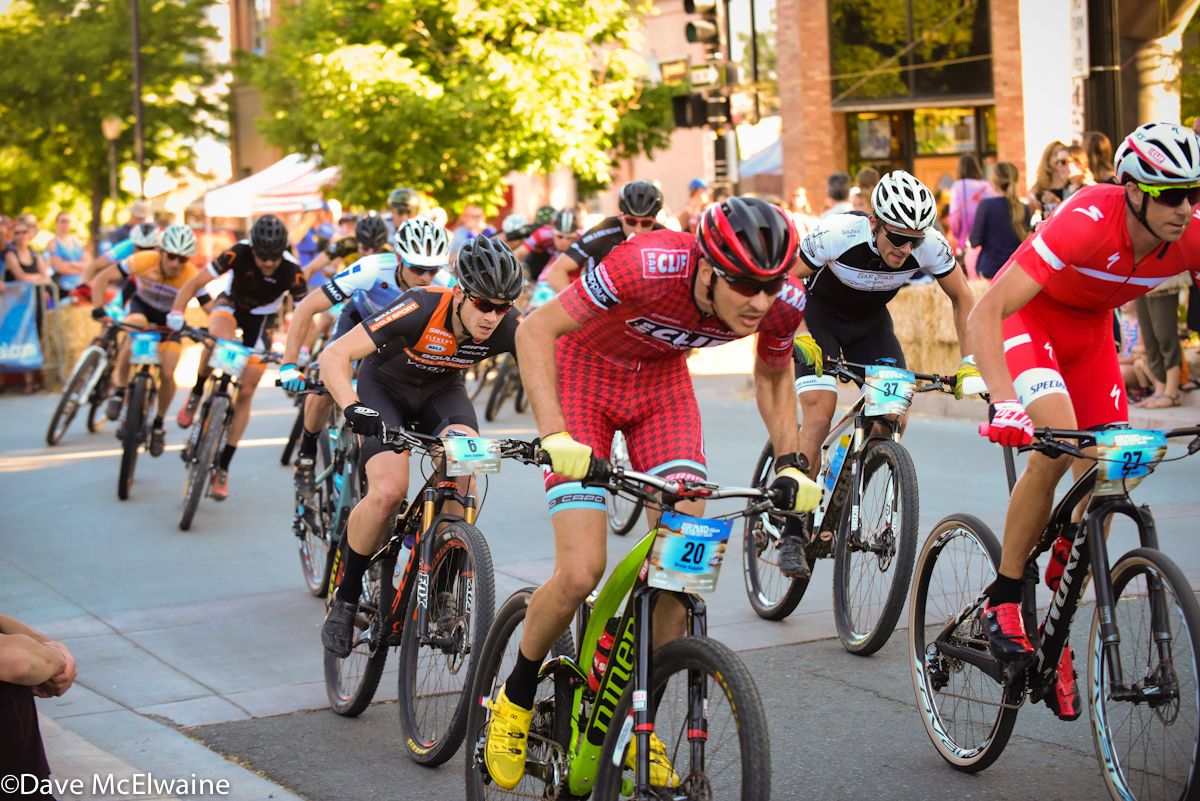 Brady Kappius (Cliff Bar) riding alongside Todd Wells on his 28th birthday