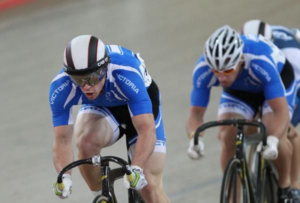 Victoria's Shane Perkins was too quick in the men's keirin final.