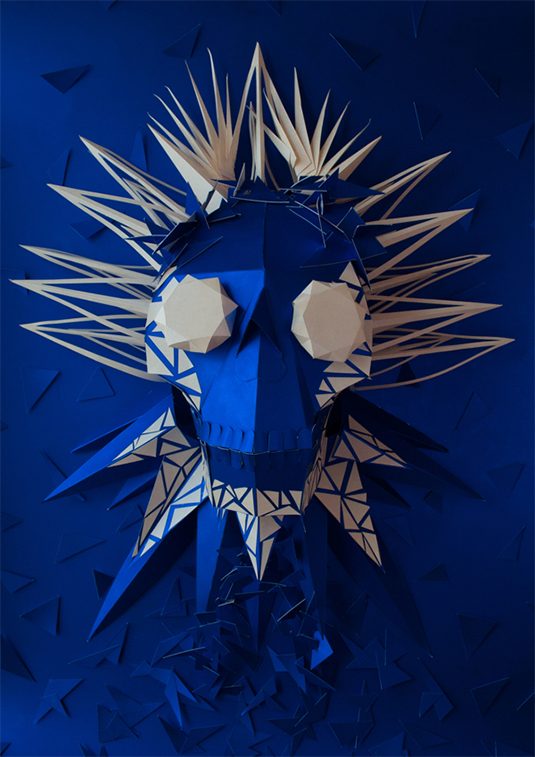 Day of the Dead paper art