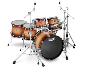 The maple kit: Natal offers A wide range of finishes including this Tobacco Fade lacquer.