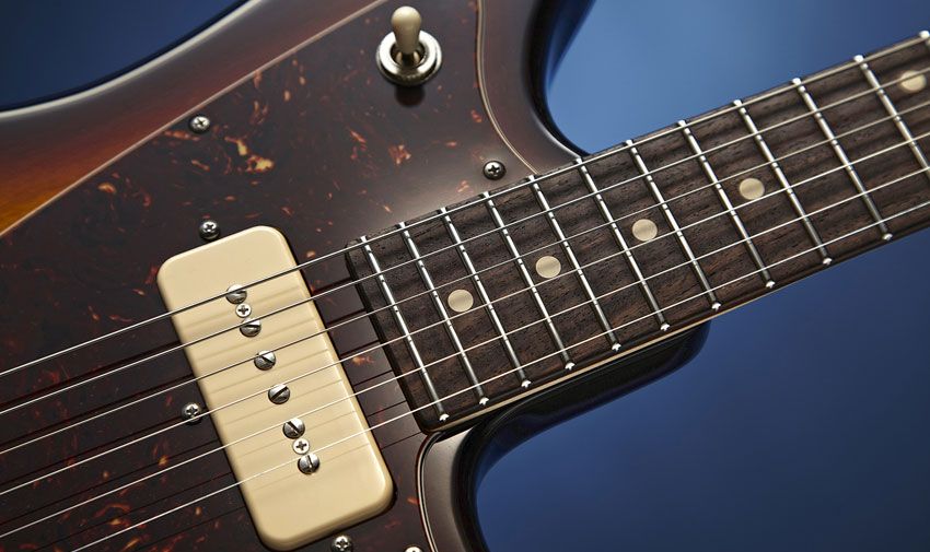 They might look like P-90s, but the Raven's pups are actually humbuckers