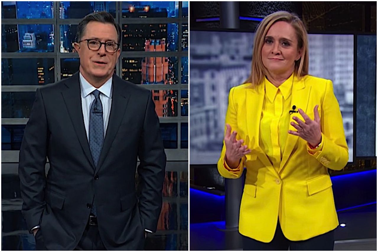 Stephen Colbert and Samantha Bee on GOP and Trump&amp;#039;s impeachment