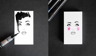 make-up artist business cards