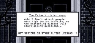 Okay, so it's not exactly as witty as Yes, Prime Minister in its prime... minister. Yes.