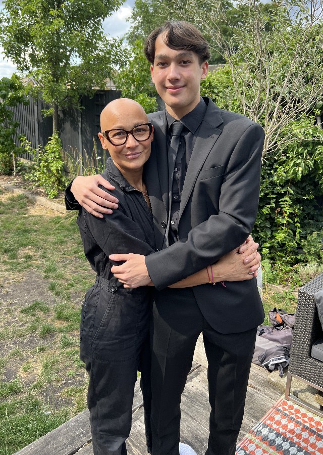 Zelda Burborough and son Rafferty