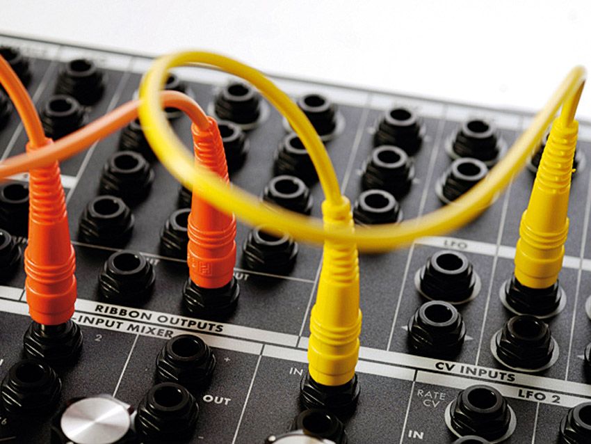 The added patchbay offers a huge range of CV and gate ports for sound routing.