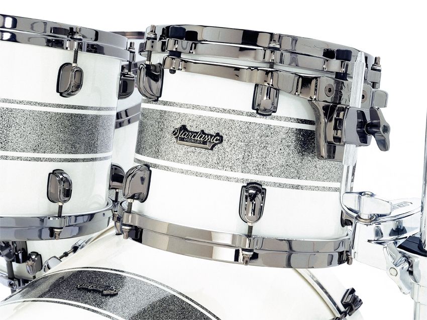 The toms showcase bubinga's virtues - sharp, cleaving attack backed by a profoundly fat note
