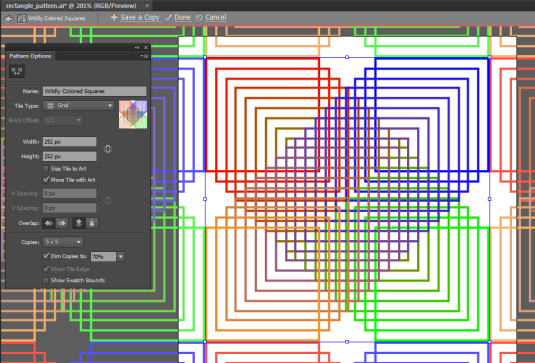 Repeating pattern step 12