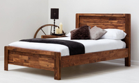 Acacia Wood Bed Frame with Optional Mattress | Was £449 now £289 at Groupon