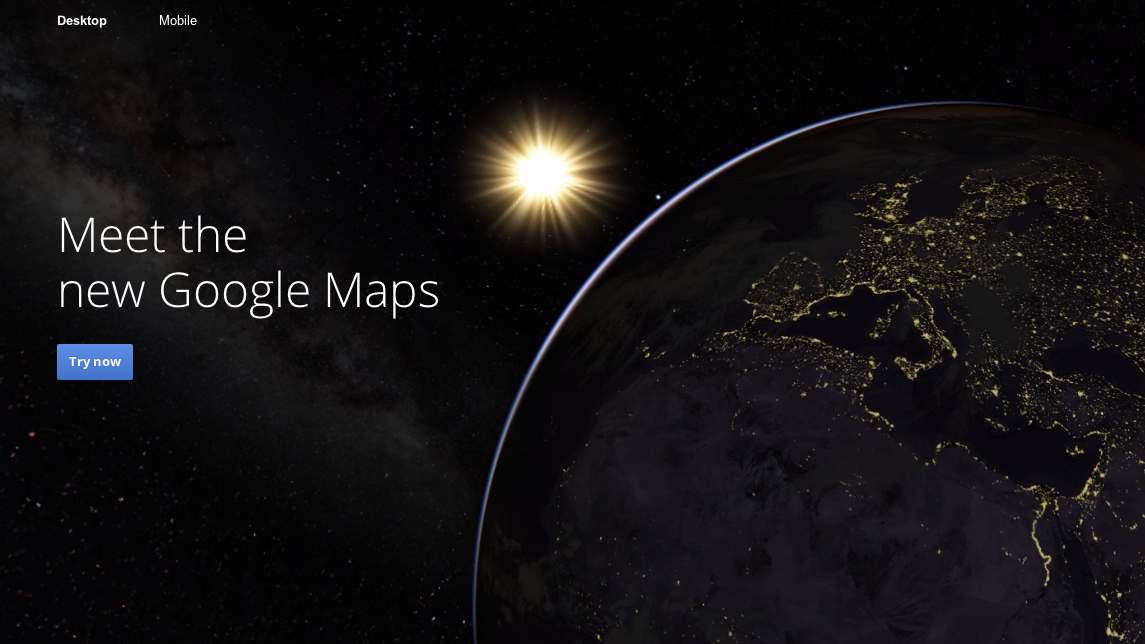 Google Maps redesign