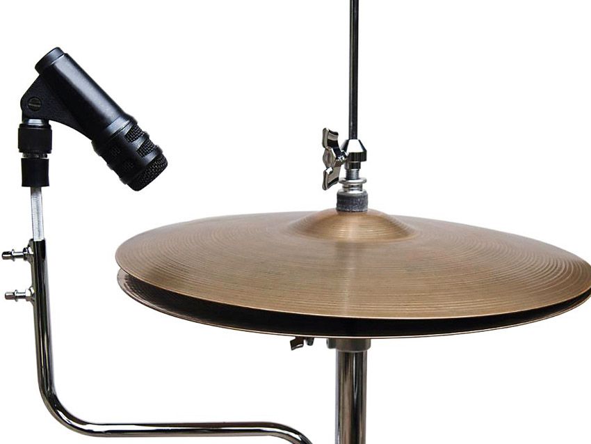 The AMHHH hi-hat mount in action.