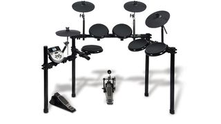 The DM7X Kit is pitched at electronic percussionists and professional drummers who want a kit for quiet practice