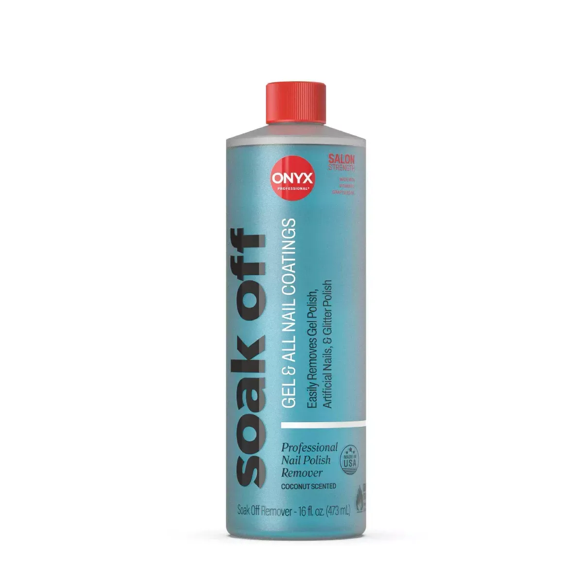 Onyx Brands Soak Off Nail Polish Remover - 16 Fl Oz