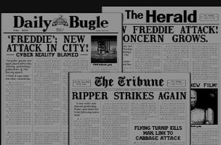 Daily Bugle! Mutant on loose! How is it Spider-Man's fault THIS time? Turn to Page 15!